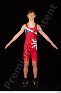 Matthew dressed greece wrestling shoes greece wrestling singlet sports standing…